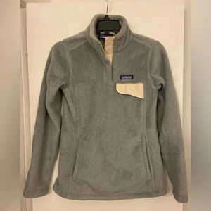 Patagonia Retool Snap T Fleece Pullover Sweater Grey Size XS